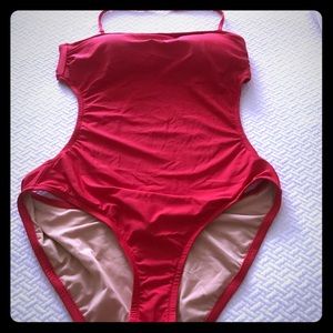 JCrew one piece red swim suit. Size 10 NWT